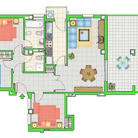 Piso Bajo 3 2 Banos Y Gran Terraza 公寓 *