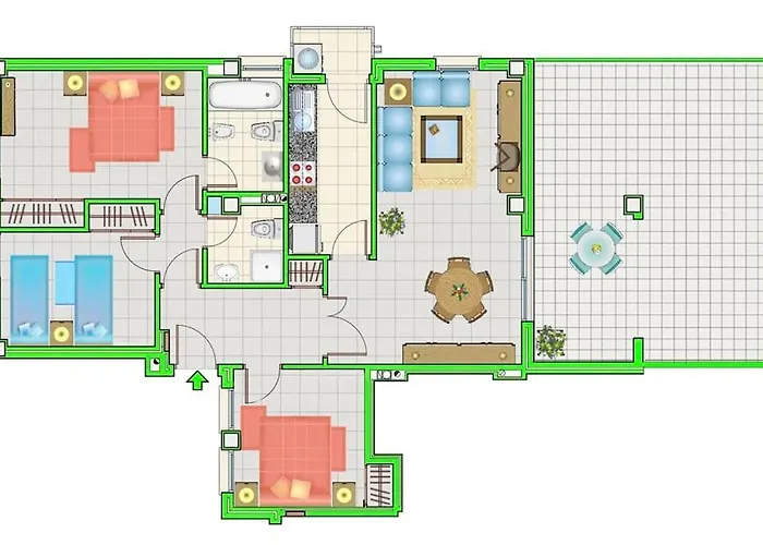 Piso Bajo 3 2 Banos Y Gran Terraza Apartamento *